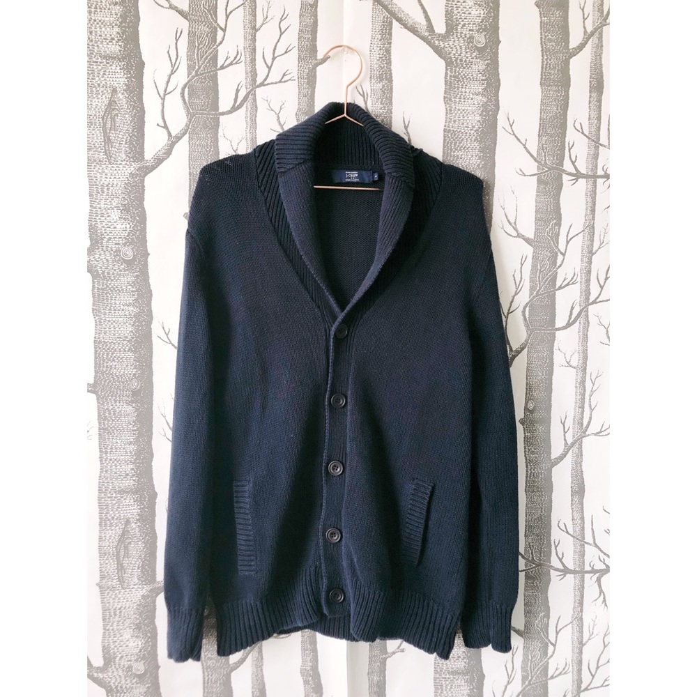 //J.CREW// Oversized Navy Cardigan with Pockets